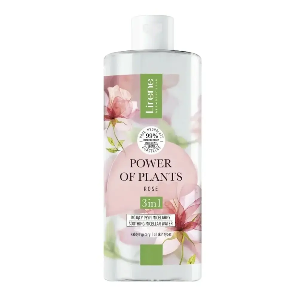 LIRENE - POWER OF PLANTS ROSE 3IN1 SOOTHING MICELLAR WATER 400ML