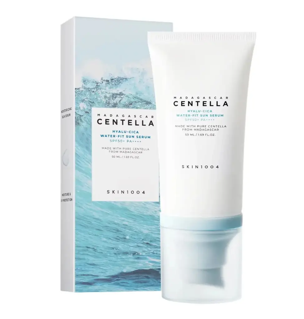 SKIN1004 - مدغشقر سنتيلا سيروم واقي من الشمس بتركيبة هايلو-سيكا بعامل حماية من الشمس درجة 50 حجم 50 مل