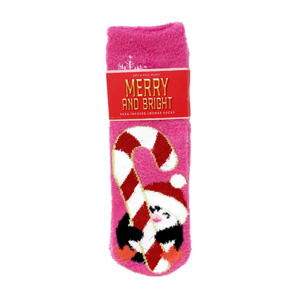 BATH & BODY WORKS - MERRY AND BRIGHT SHEA INFUSED LOUNGE SOCKS