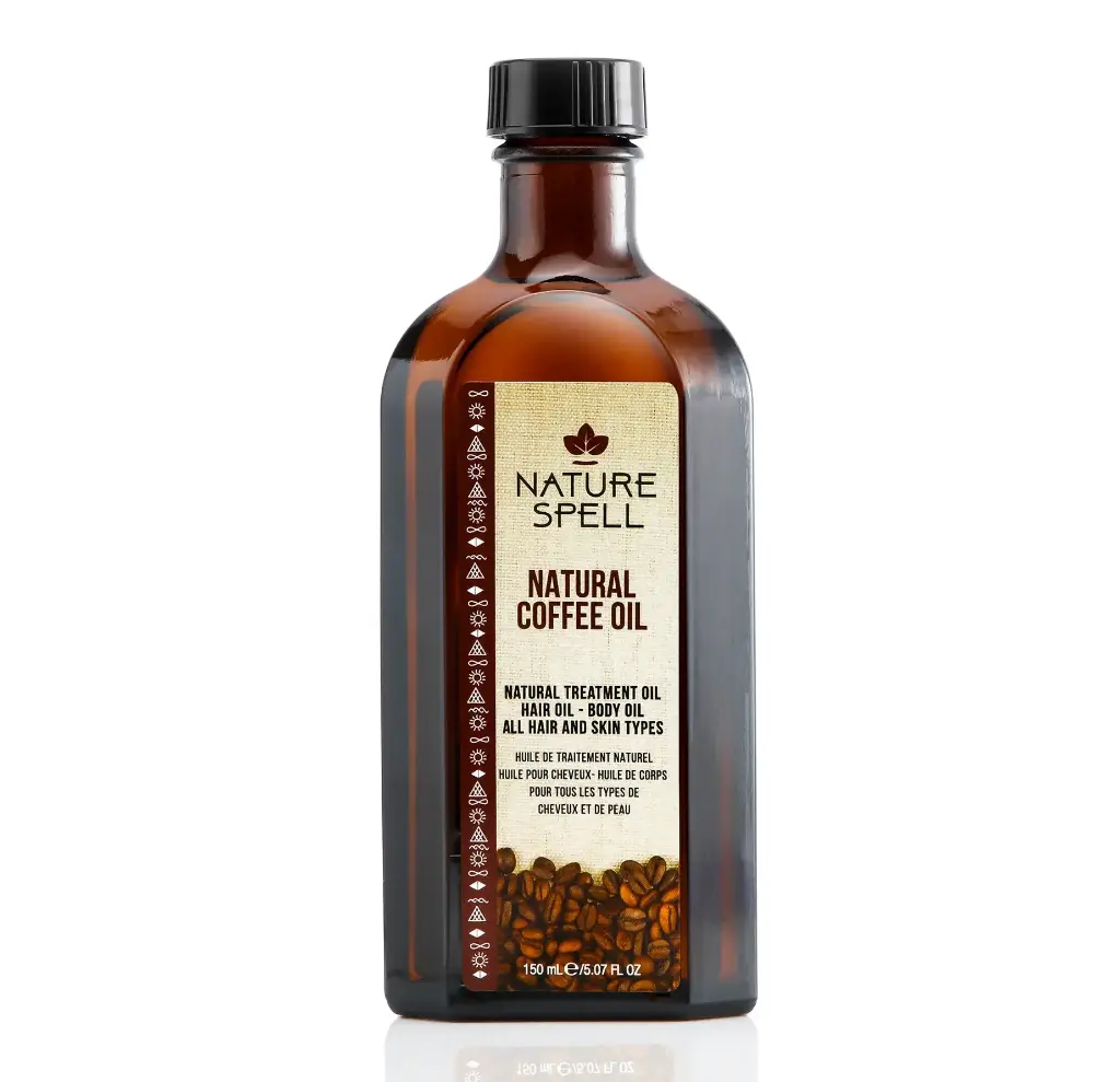 NATURE SPELL - NATURAL COFFEE OIL NATURAL TREATMENT OIL HAIR OIL AND BODY OIL ALL HAIR AND SKIN TYPES 150ML