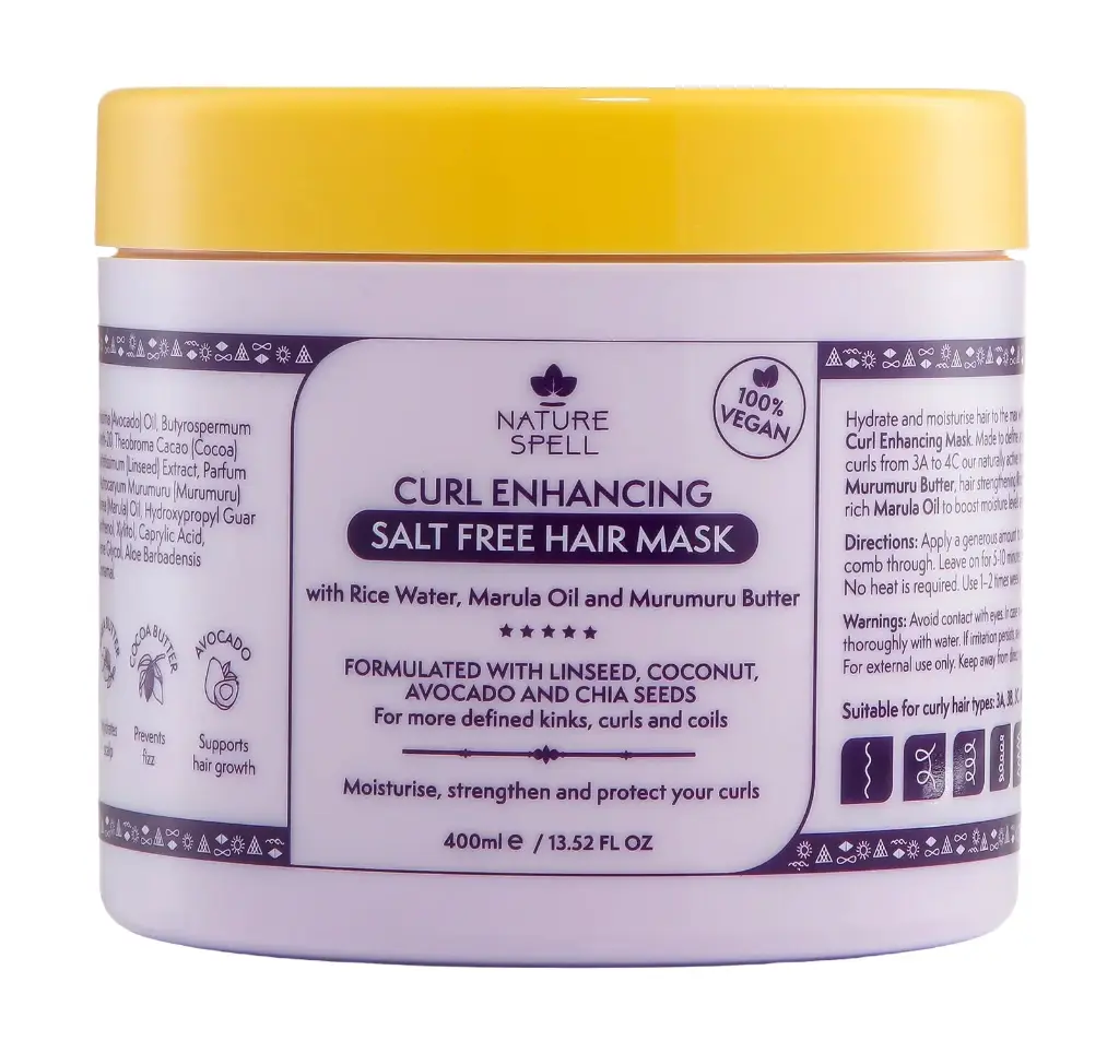 NATURE SPELL - CURL ENHANCING SALT FREE HAIR MASK 400ML