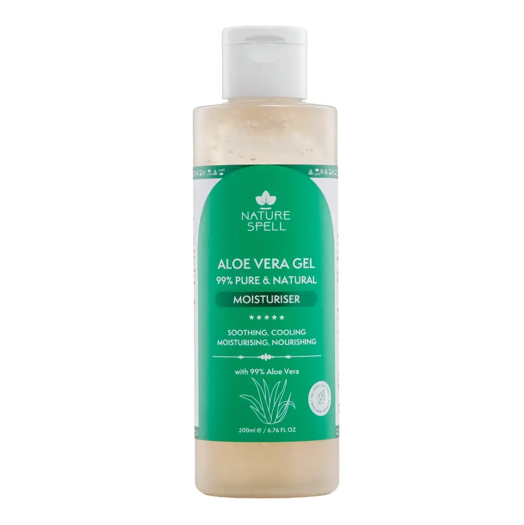 NATURE SPELL - ALOE VERA GEL 99% PURE & NATURAL MOISTURISER 200ML