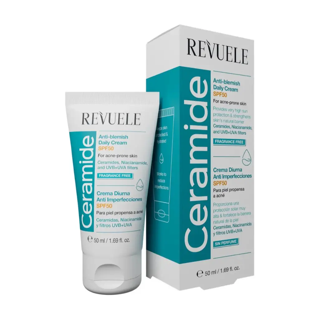 REVUELE - SPF 50 CERAMIDE ANTI-BLEMISH DAILY CREAM 50ML