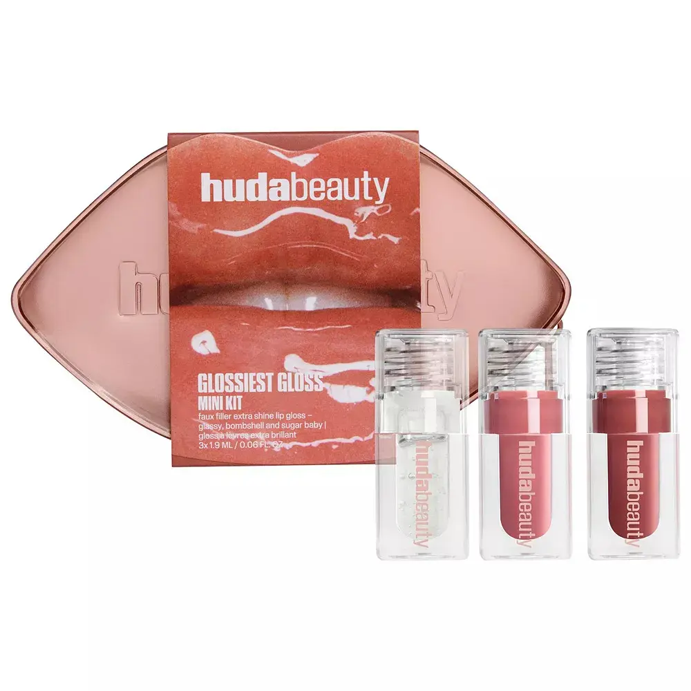 HUDA BEAUTY - MINI GLOSSIEST LIP GLOSS SET 3*19ML