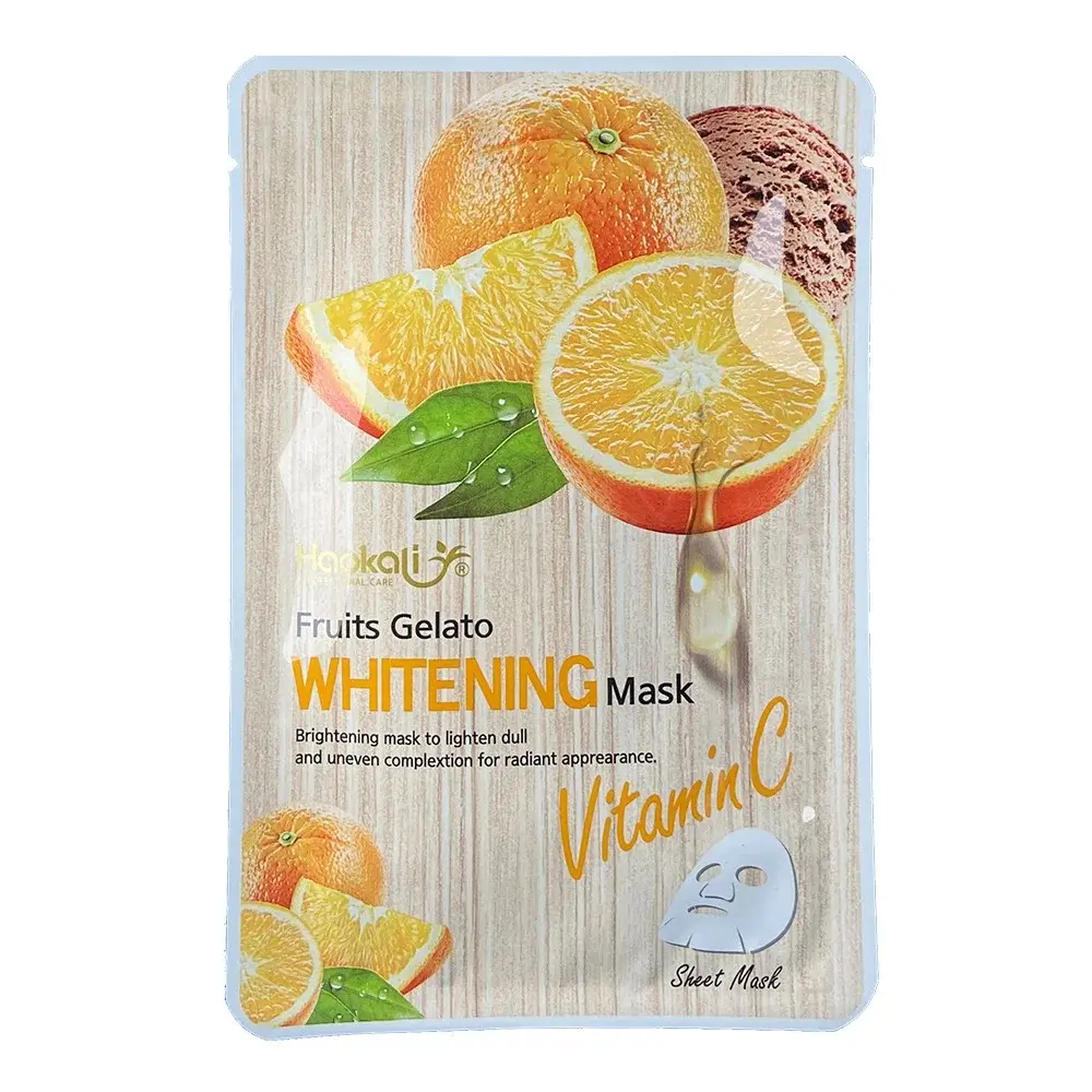 FRUIT OF THE WOKALI - HAOKALI FRUITS GELATO WHITENING VITAMIN C SHEET MASK 30ML