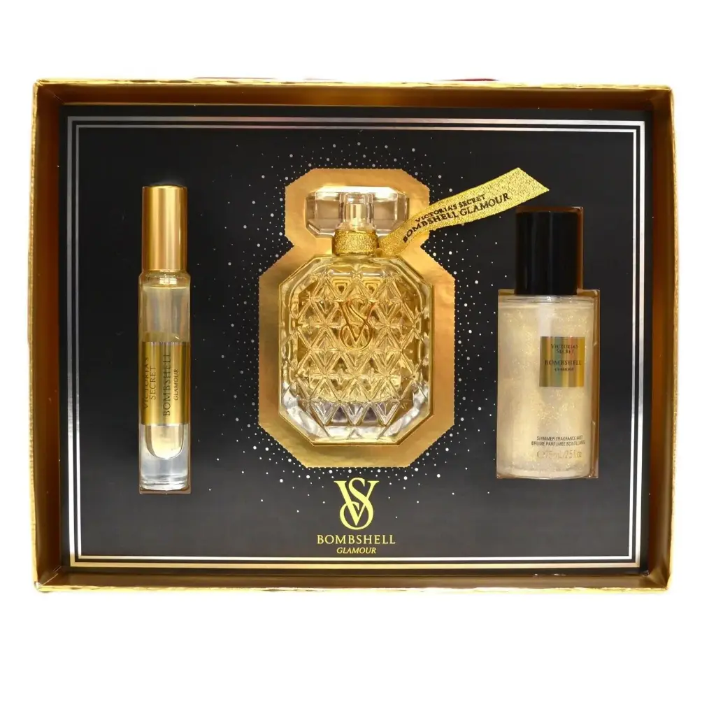 فيكتوريا سيكريت - طقم بومبشيل غلامور 3 قطع