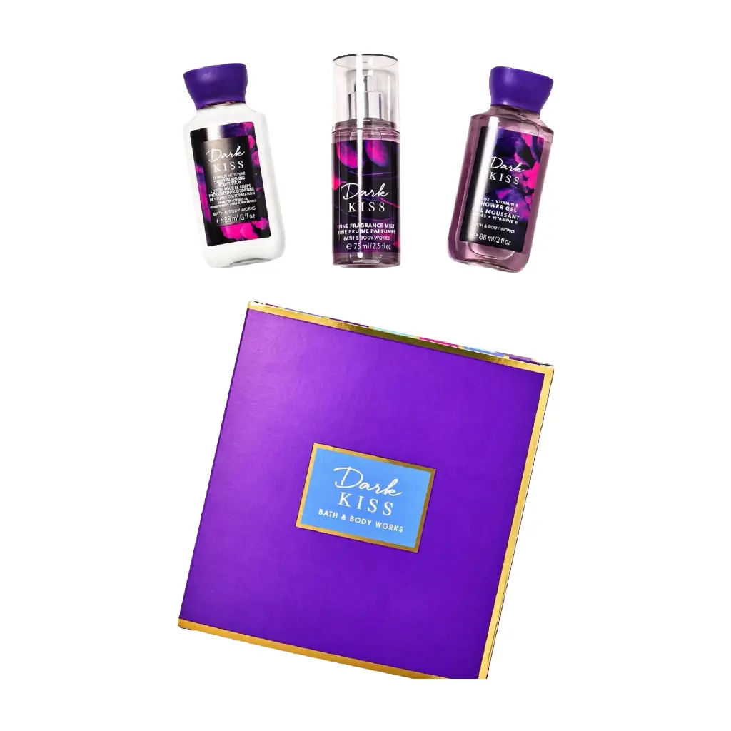 BATH & BODY WORKS - DARK KISS MINI GIFT BOX SET 3PCS