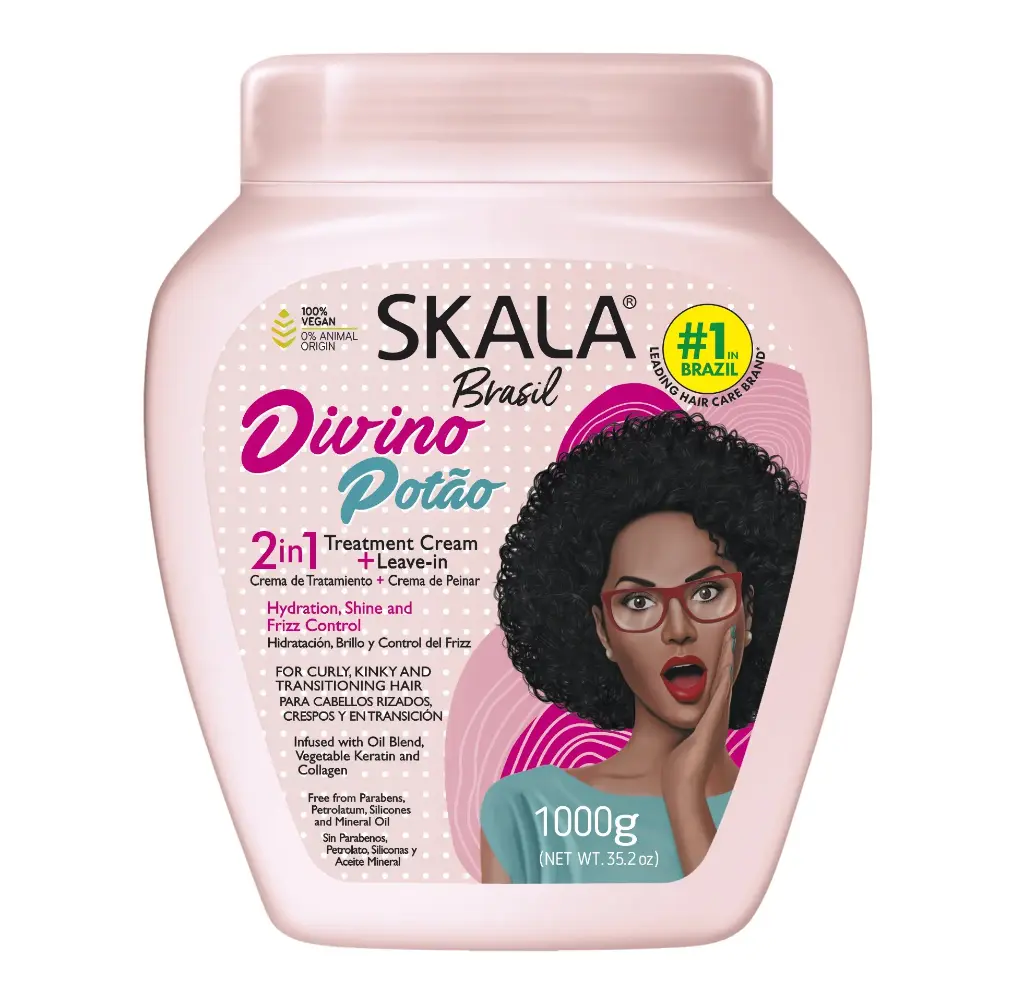 SKALA - DIVINO POTAO 2 IN 1 CREMA WITH COLLAGEN AND KERATIN TO REPAIR HAIR DAMAGED BY HEAT AND DYES 1000G