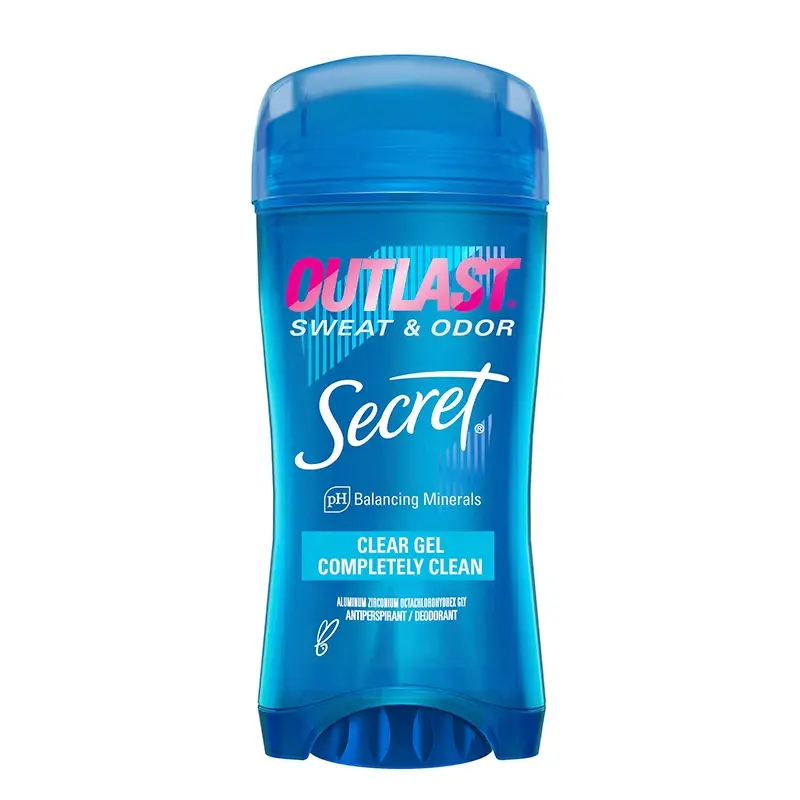 SECRET - OUTLAST SWEAT & ODOR COMPLETELY CLEAN DEODORANT 72HR CLEAR GEL 73G