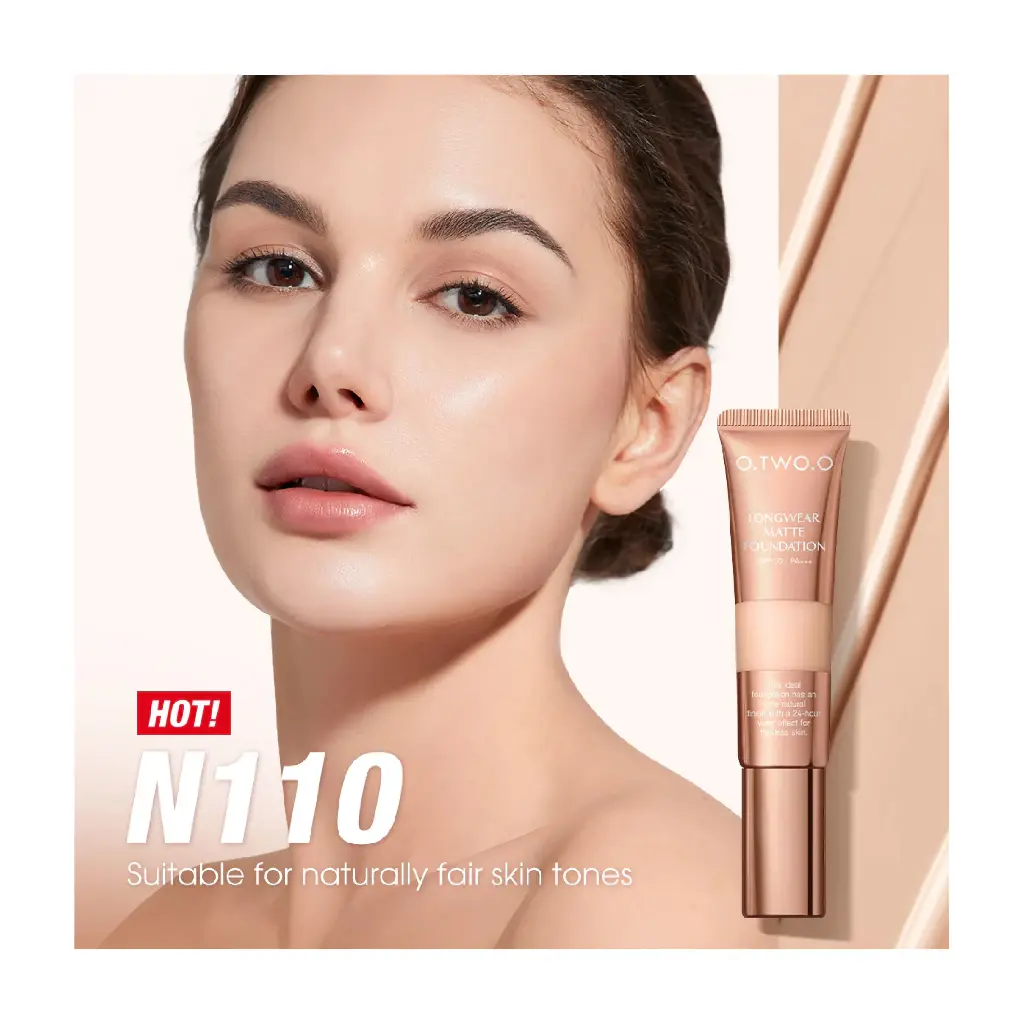O.TWO.O - ULTRA LONGWEAR MATTE FOUNDATION + SUN BLOCK SPF30/PA+++ 30ML