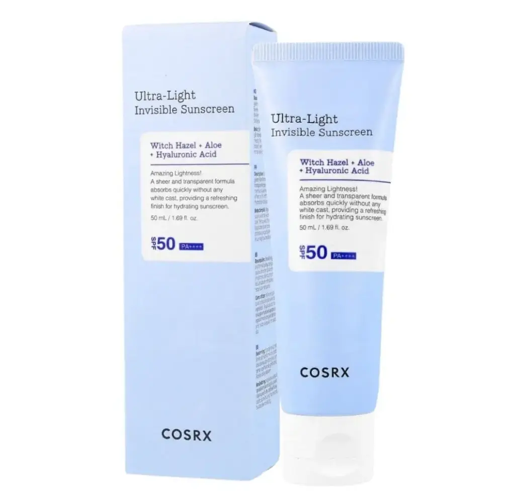COSRX - ULTRA LIGHT INVISIBLE SUNSCREEN SPF50 PA++++, 50ML