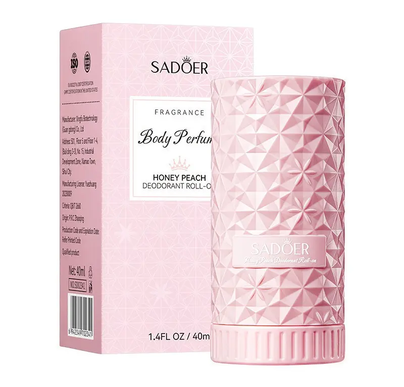 SADOER - HONEY PEACH BODY PERFUME DEODORANT ROLL ON 40ML