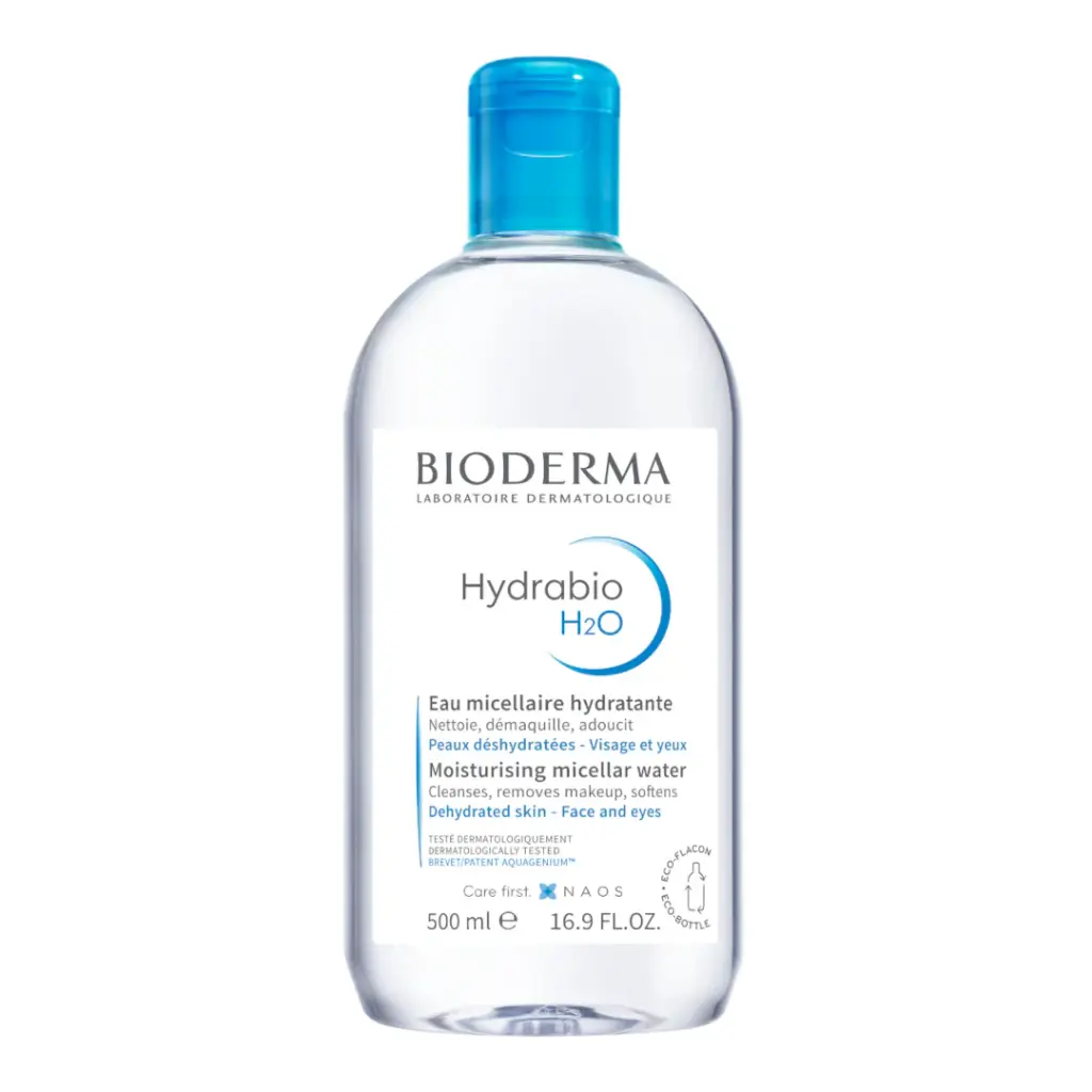 BIODERMA - HYDRABIO H2O MOISTURISING MICELLAR CLEANSING WATER AND MAKEUP REMOVER 500ML