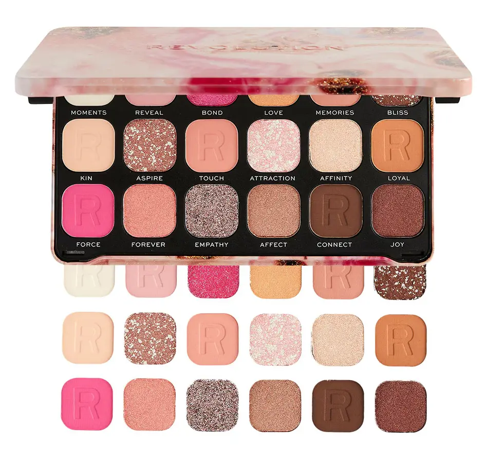 REVOLUTION - FOREVER FLAWLESS AFINITY SHADOW PALETTE 18 COLORS