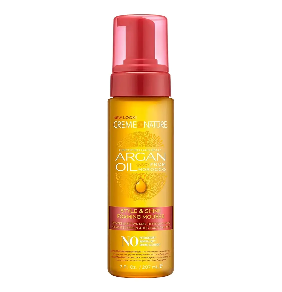 CREME OF NATURE - ARGAN OIL FROM MOROCCO STYLE & SHINE FOAMING MOUSSE 207ML