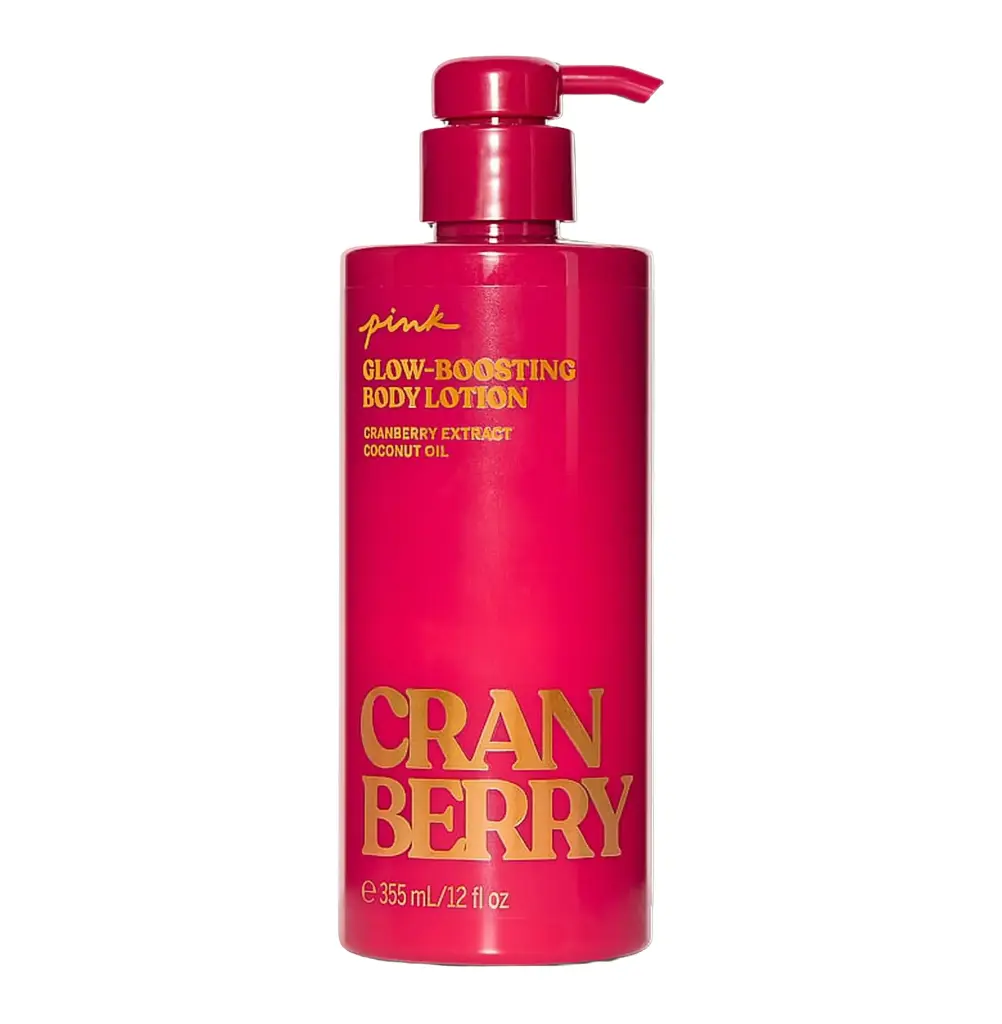 VICTORIAS SECRET - PINK - CRANBERRY GLOW-BOOSTING BODY LOTION 355ML