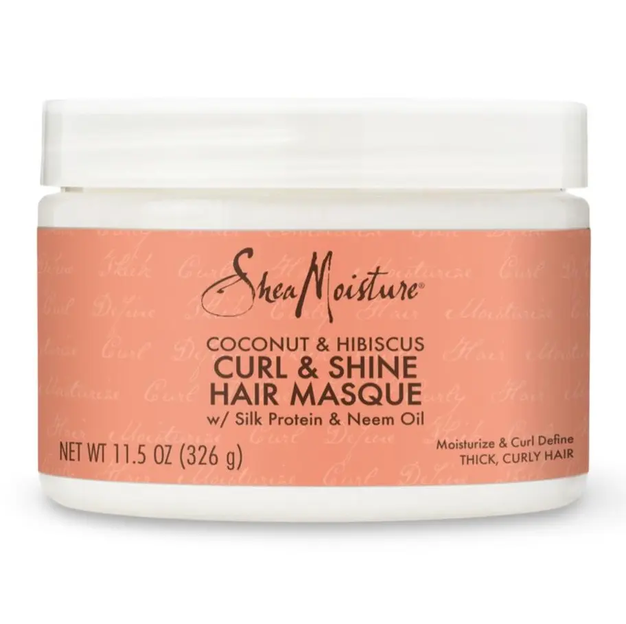 SHEA MOISTURE - COCONUT & HIBISCUS CURL & SHINE HAIR MASQUE 340G