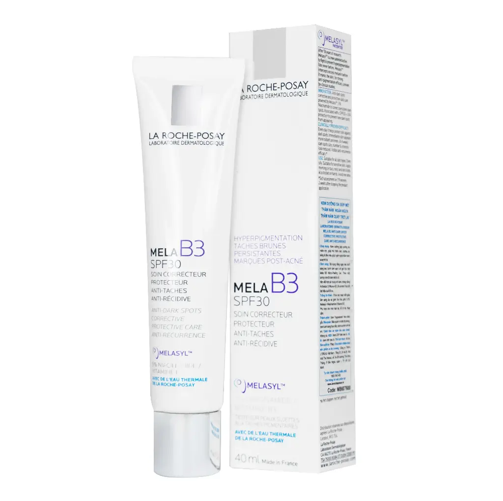 LA ROCHE POSAY - MELA B3 UV DAILY MOISTURIZER SUNSCREEN SPF30 WITH MELASYL +  5% NIACINAMIDE 40ML