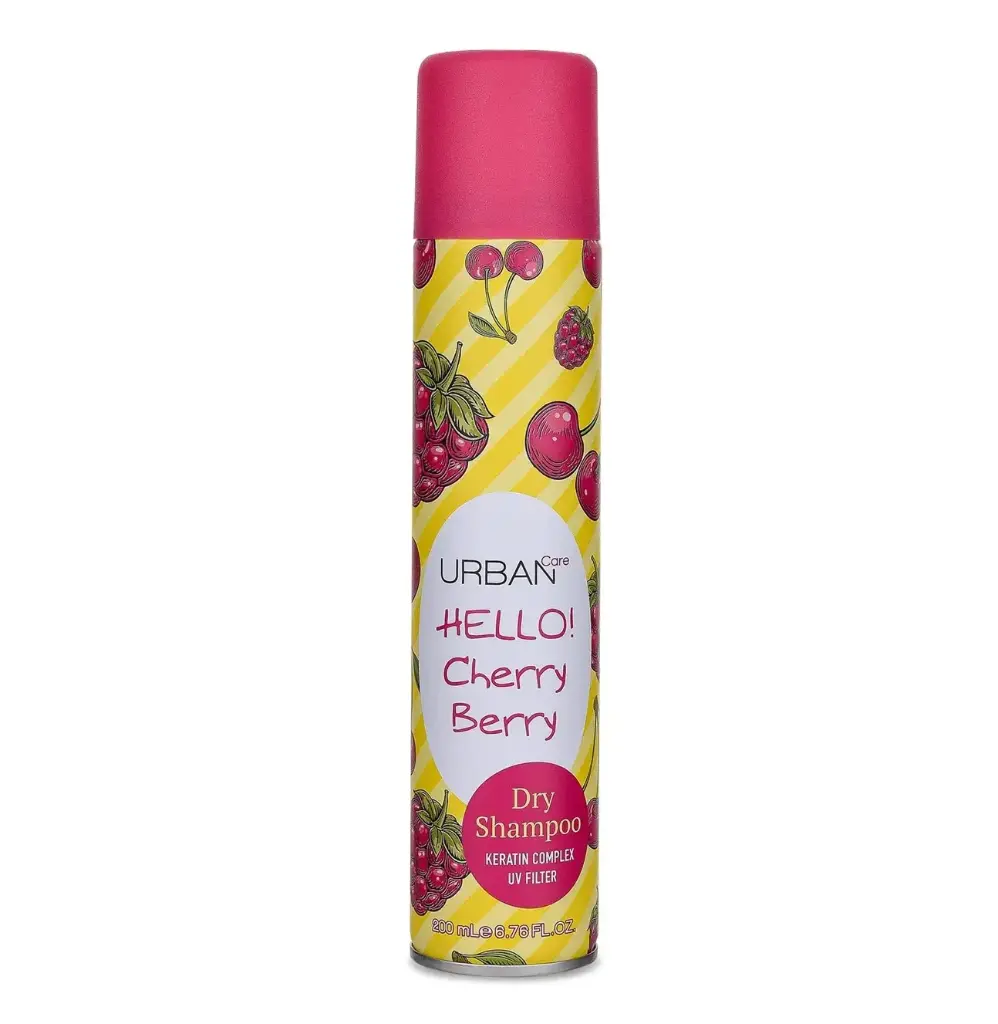 URBAN CARE - DRY SHAMPOO-HELLO CHERRY BERRY 200ML