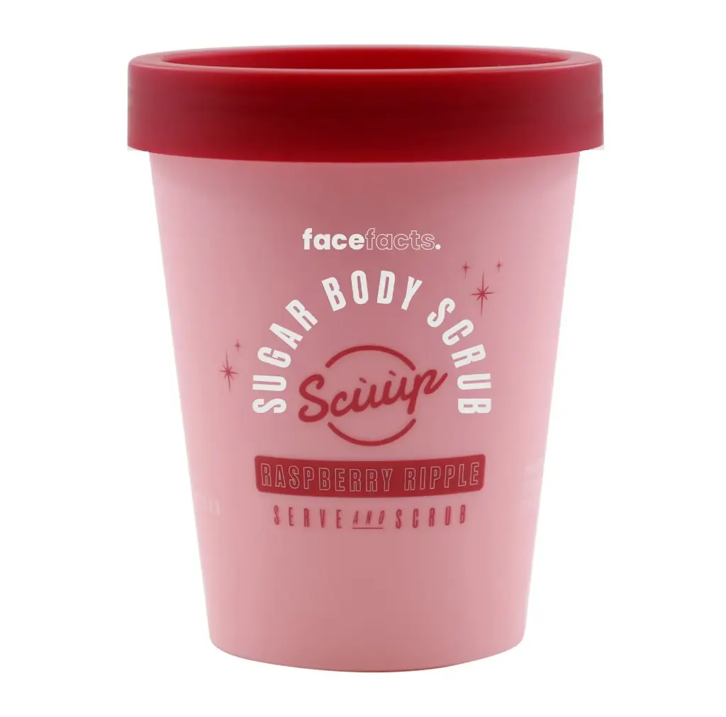 FACE FACTS - SCUUP SUGAR BODY SCRUB RASPBERRY RIPPLE 350G