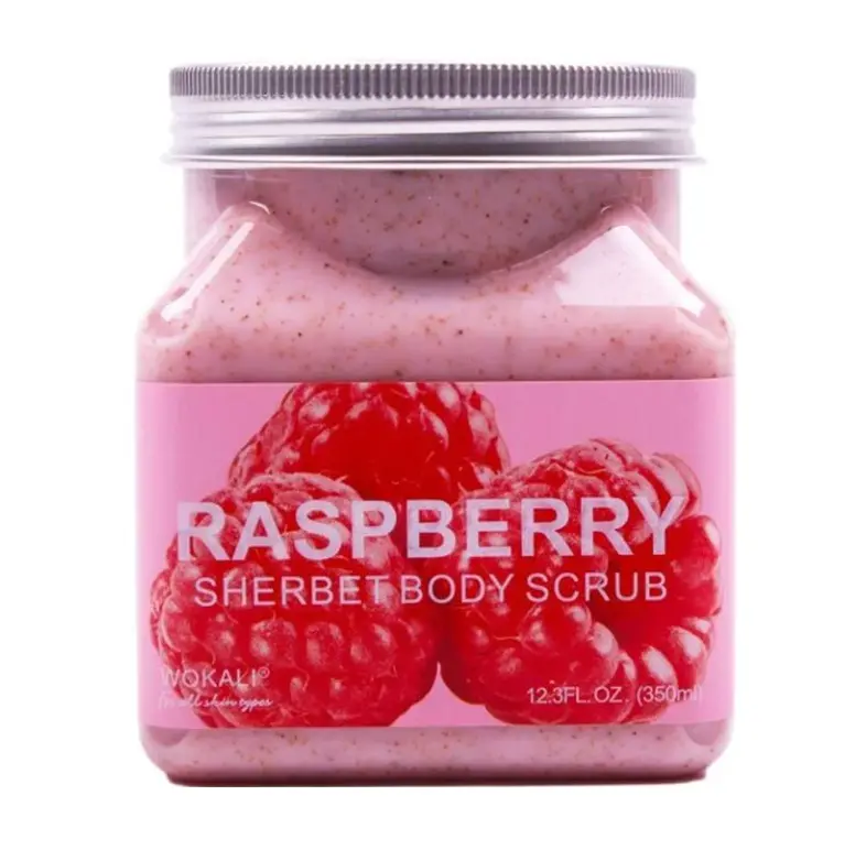 FRUIT OF THE WOKALI - RASPBERRY SHERBET WHITENING BODY SCRUB 350ML