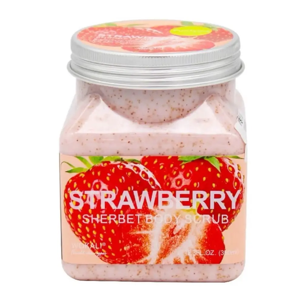 فروت أوف ذا ووكالي - مقشر جسم فراولة فاخر لتنقية البشرة 350 مل