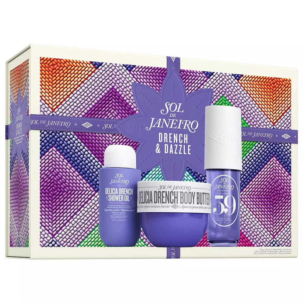 SOL DE JANEIRO - DRENCH & DAZZLE DELICIA DRENCH BODY ROUTINE GIFT SET 3PCS