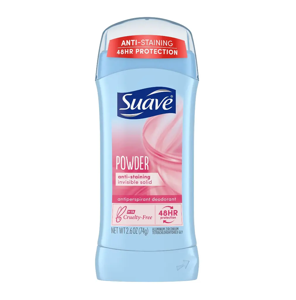 SUAVE - POWDER 24HR PROTECTION ANTI-PERSPIRANT DEODORANT INVISIBLE SOLID 74G