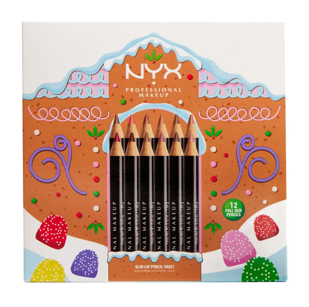 ان واي اكس - طقم أقلام تحديد الشفاه سليم ليب بنسل 12 × 0.03 جرام