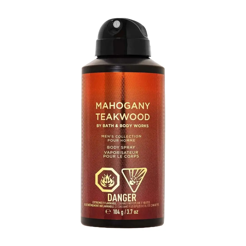 BATH AND BODY WORKS - MAHOGANY TEAKWOOD BODY SPRAY 104G