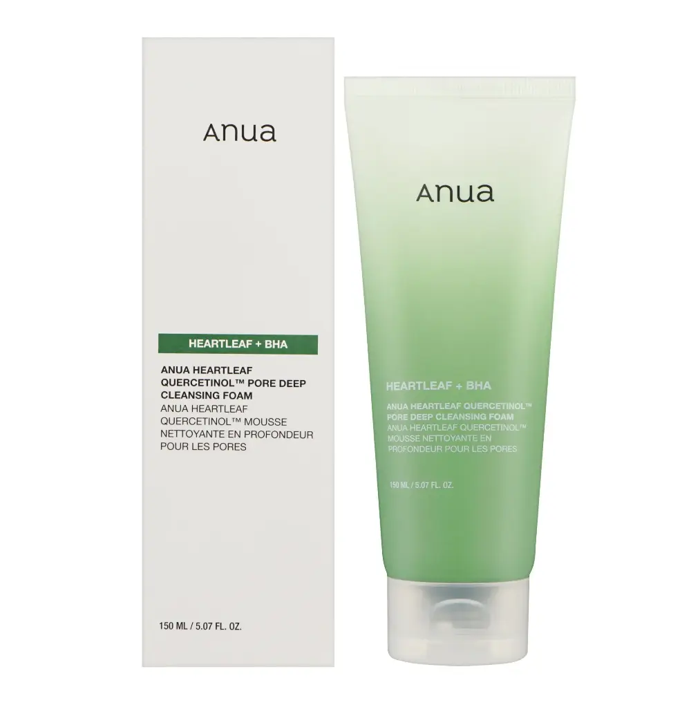 ANUA - HEARTLEAF + BHA QUERCETINOL PORE DEEP CLEANSING FOAM 150ML