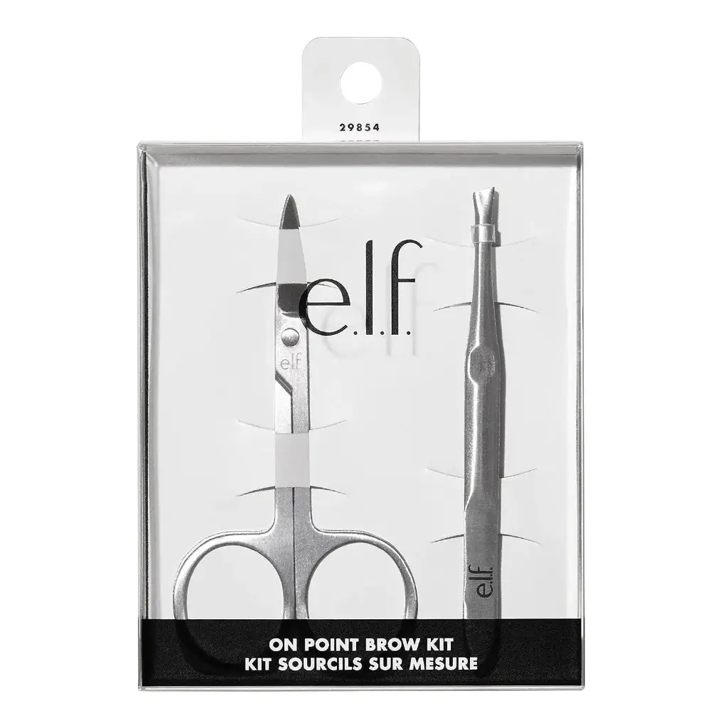 E.L.F - ON POINT BROW KIT: PRO-QUALITY SCISSORS & TWEEZERS FOR PRECISE SHAPING