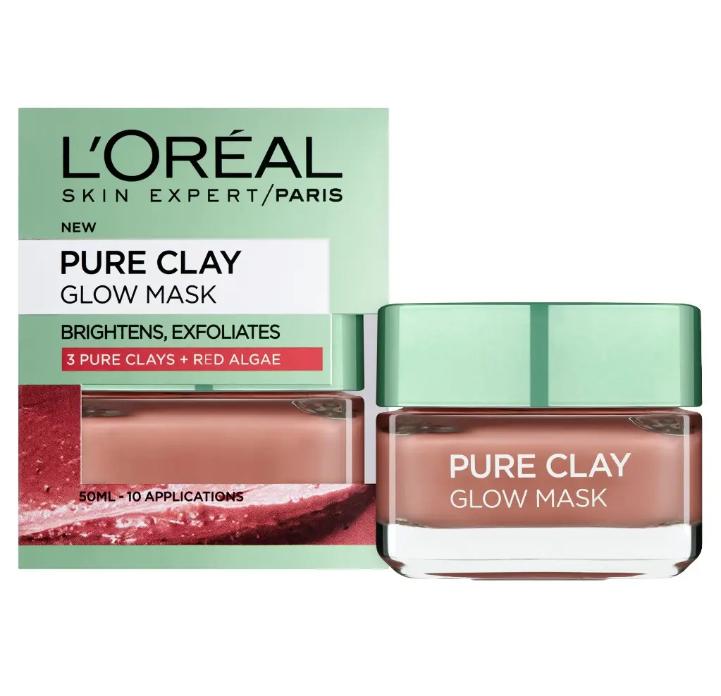 LOREAL - PURE CLAY GLOW FACE MASK 50ML