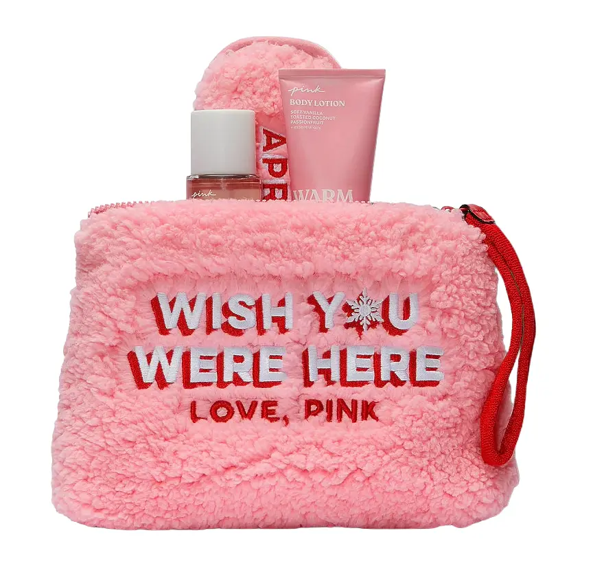 فيكتوريا سيكريت - بينك - وارم & كوزي ذا بيرفكت جيفت طقم هدايا 4 قطع