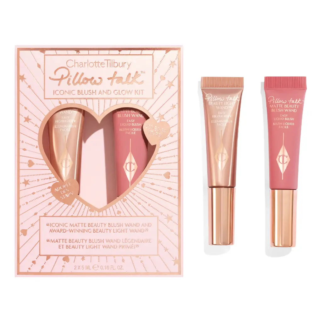 CHARLOTTE TILBURY - PILLOW TALK ICONIC BLUSH AND GLOW KIT 2*5ML