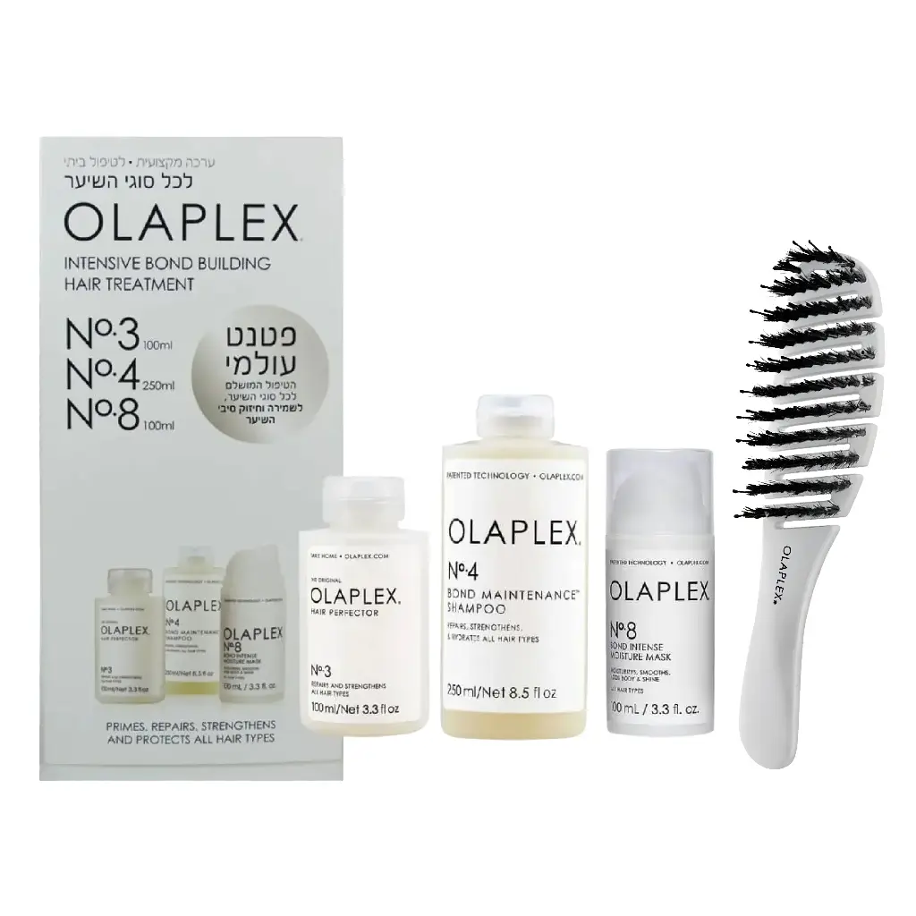 OLAPLEX - INTENSIVE BOND BUILDING HAIR TREATMENT SET 4PCS