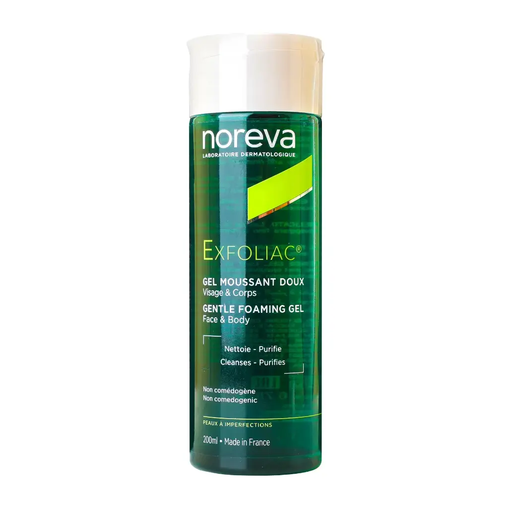 NOREVA - EXFOLIAC GENTLE FOAMING GEL FACE & BODY 200ML