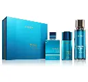 AL HARAMAIN - GIFT SET AMBER OUD AQUA DUBAI EXTRAIT DE PARFUM 75ML + 30ML + FRAGRANCE MIST 250ML