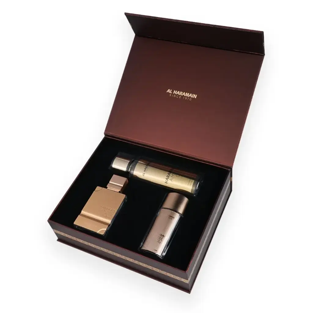 AL HARAMAIN - GIFT SET AMBER OUD GOLD EDITION EDP 75ML + 30ML + FRAGRANCE MIST 250ML