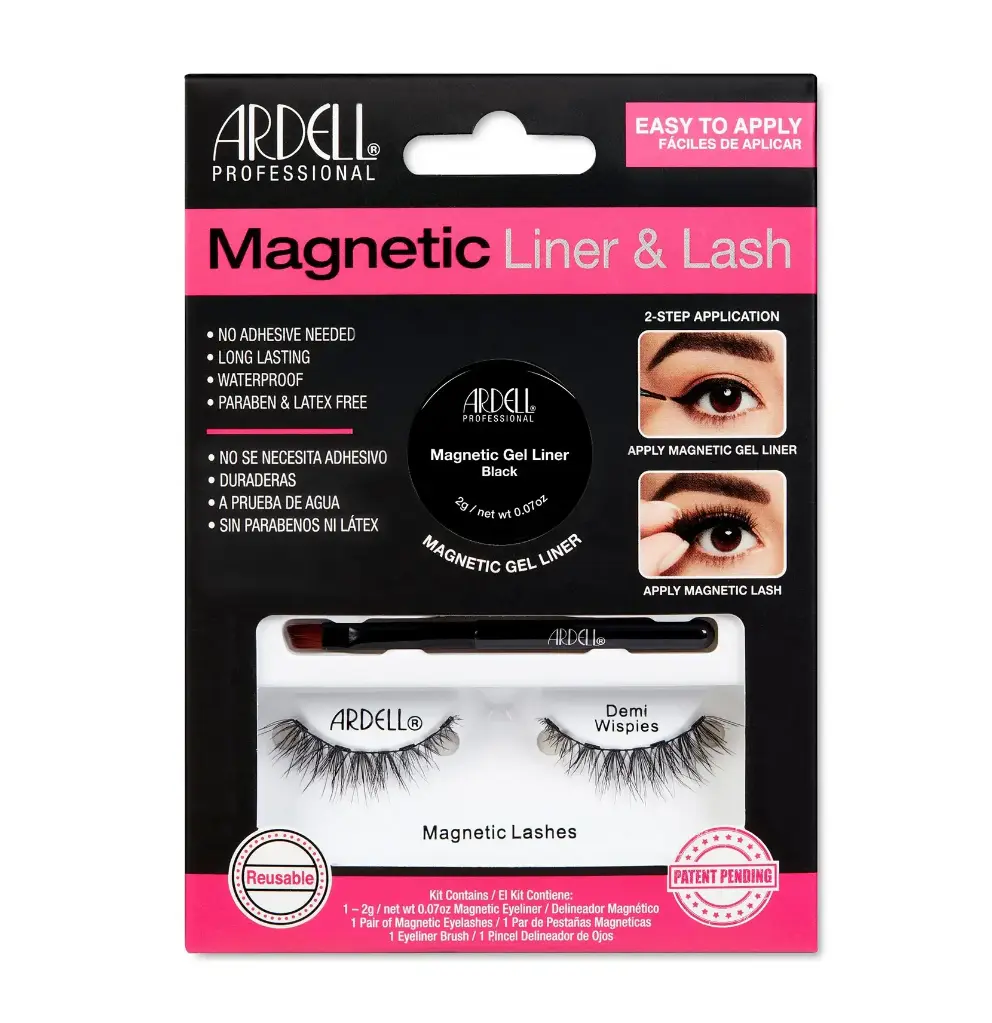 ارديل - طقم آيلاينر جل مغناطيسي مع رموش ديمي ويسبيز