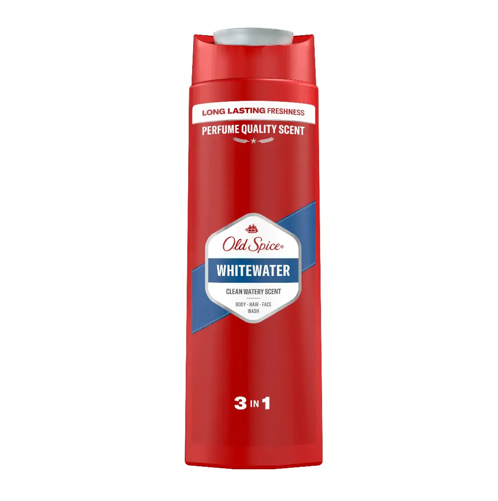 OLD SPICE - WHITEWATER CLEAN WATERY SCENT SHOWER GEL & SHAMPOO 400ML
