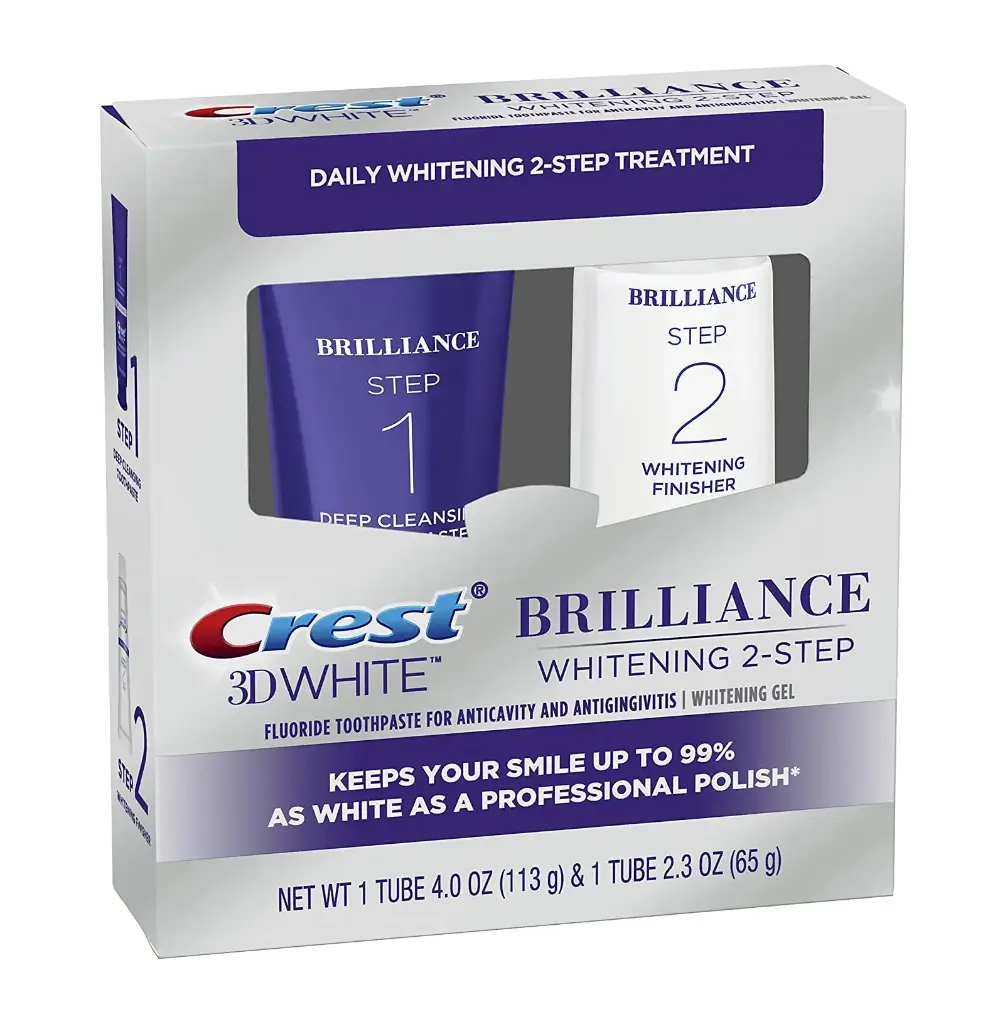 CREST - 3D WHITE BRILLIANCE WHITENING 2-STEP