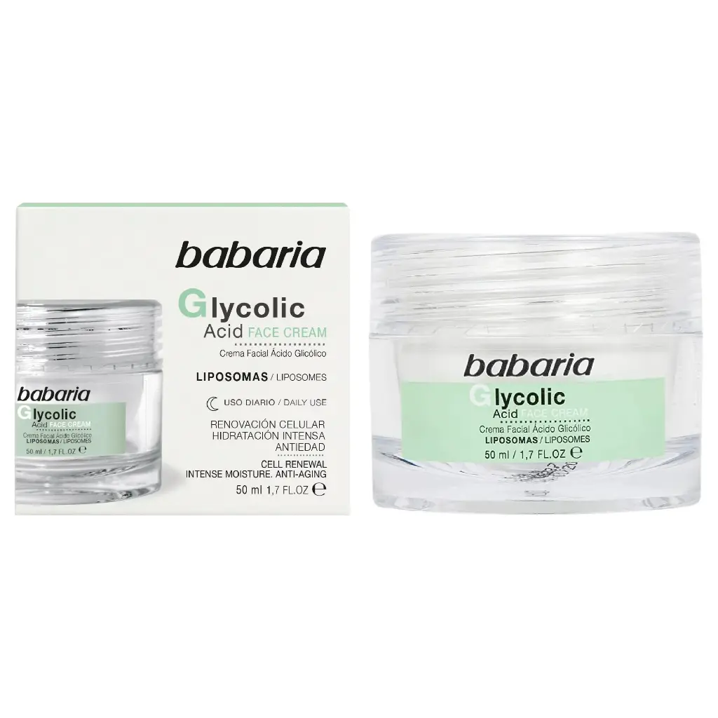 BABARIA - GLYCOLIC ACID FACE CREAM CELL RENEWAL 50ML