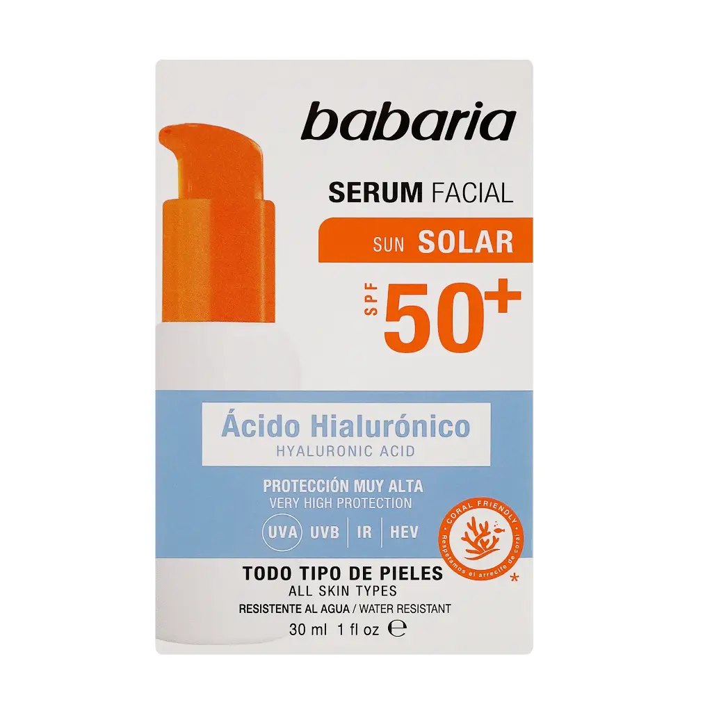 BABARIA - FACIAL SERUM HYALURONIC ACID SPF50+ 30ML
