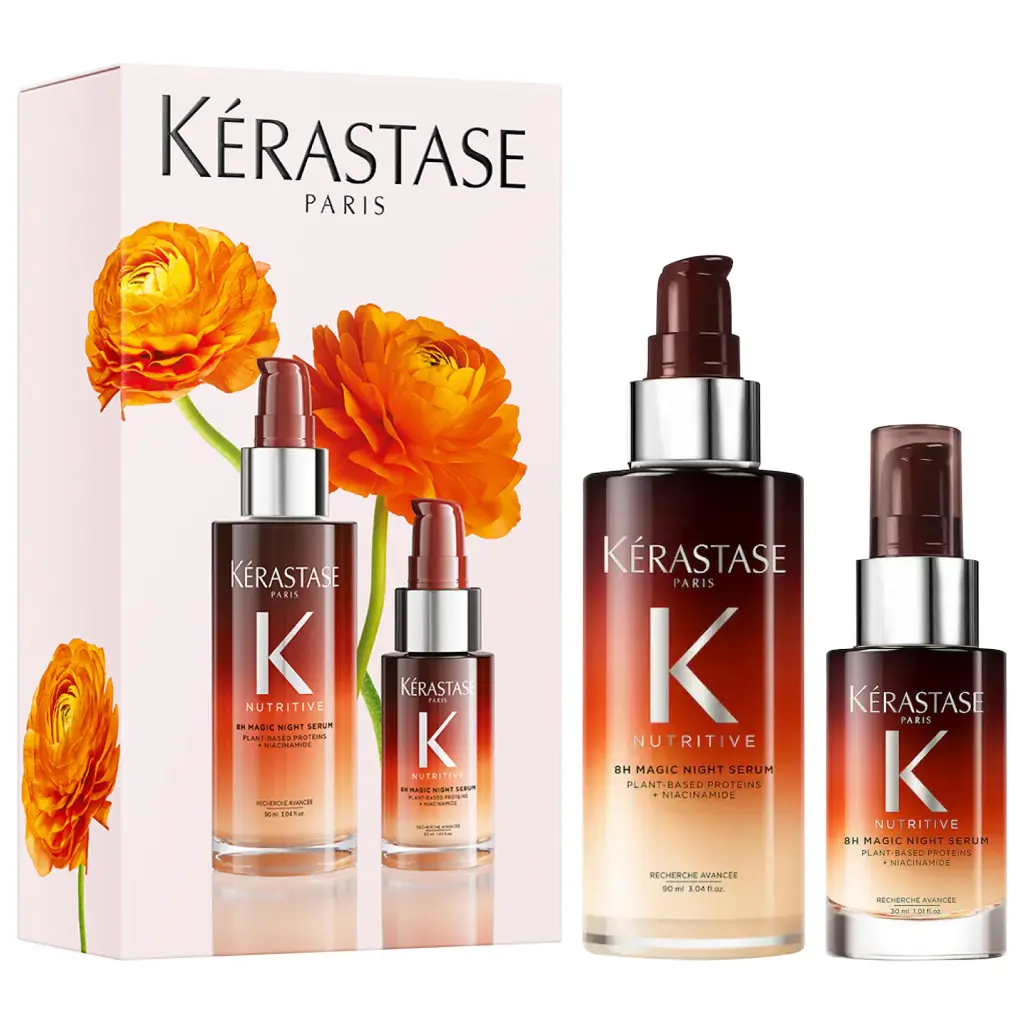 KERASTASE - MAGIC NIGHT SERUM SET FOR DRY HAIR 8H 90ML + 30ML