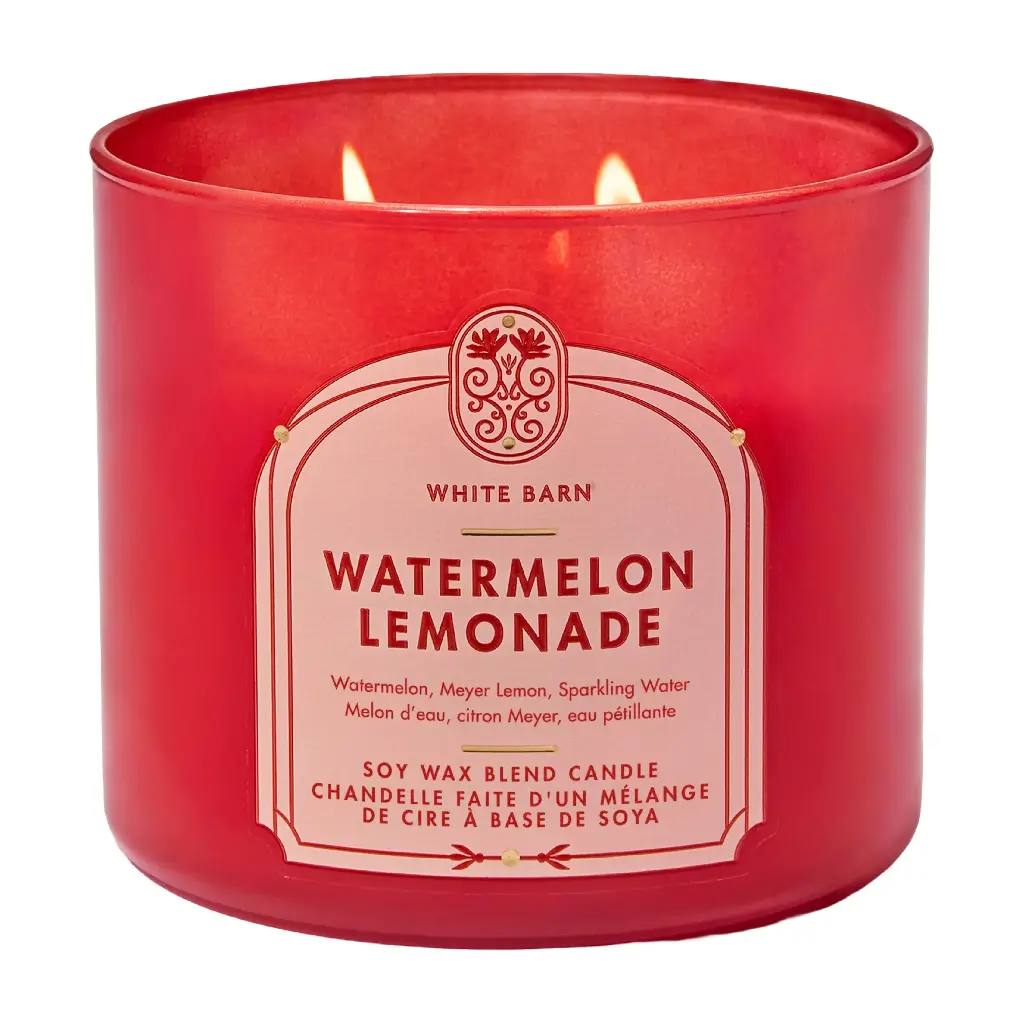 BATH & BODY WORKS - WATERMELON LEMONADE SCENTED CANDLE 411G
