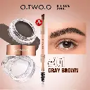 O.TWO.O - FLUFF SHAPING BROW WAX AND BROW CREAM 4.5G + 3.8G + SPOOLIE BRUSH