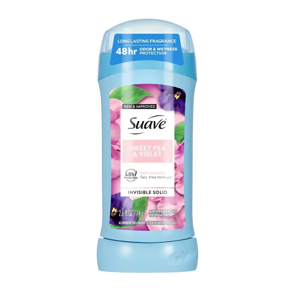 SUAVE - ANTIPERSPIRANT FEMALE DEODORANT 48HR PROTECTION SWEET PEA & VIOLET 74G 