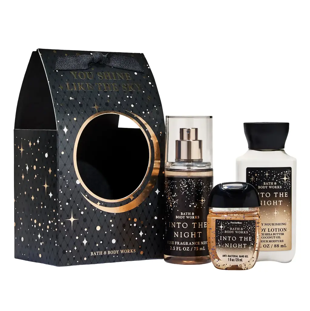 BATH & BODY WORKS - INTO THE NIGHT MINI SET 3PCS