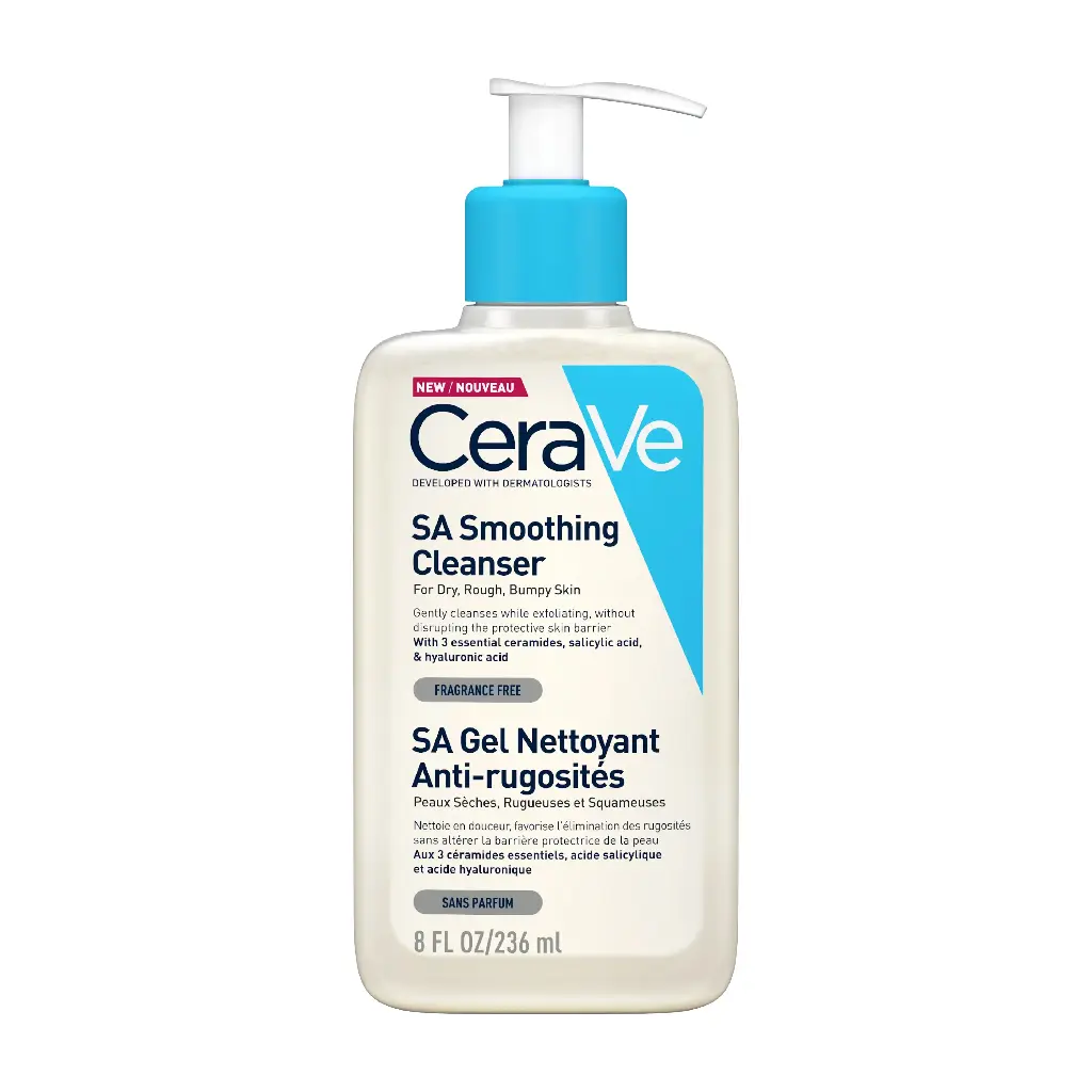 CERAVE - SA SMOOTHING CLEANSER FOR DRY ROUGH BUMPY SKIN 236ML